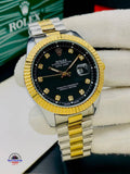 ROVELL RLX-Style Diamond Marker Date Watch