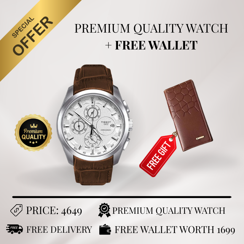 ROVELL TST CLASSIC Dial Chronograph | ALLOW TO OPEN – Check Before Payment FREE WALLETS