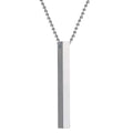 Men’s Vertical Bar Pendant Necklace
