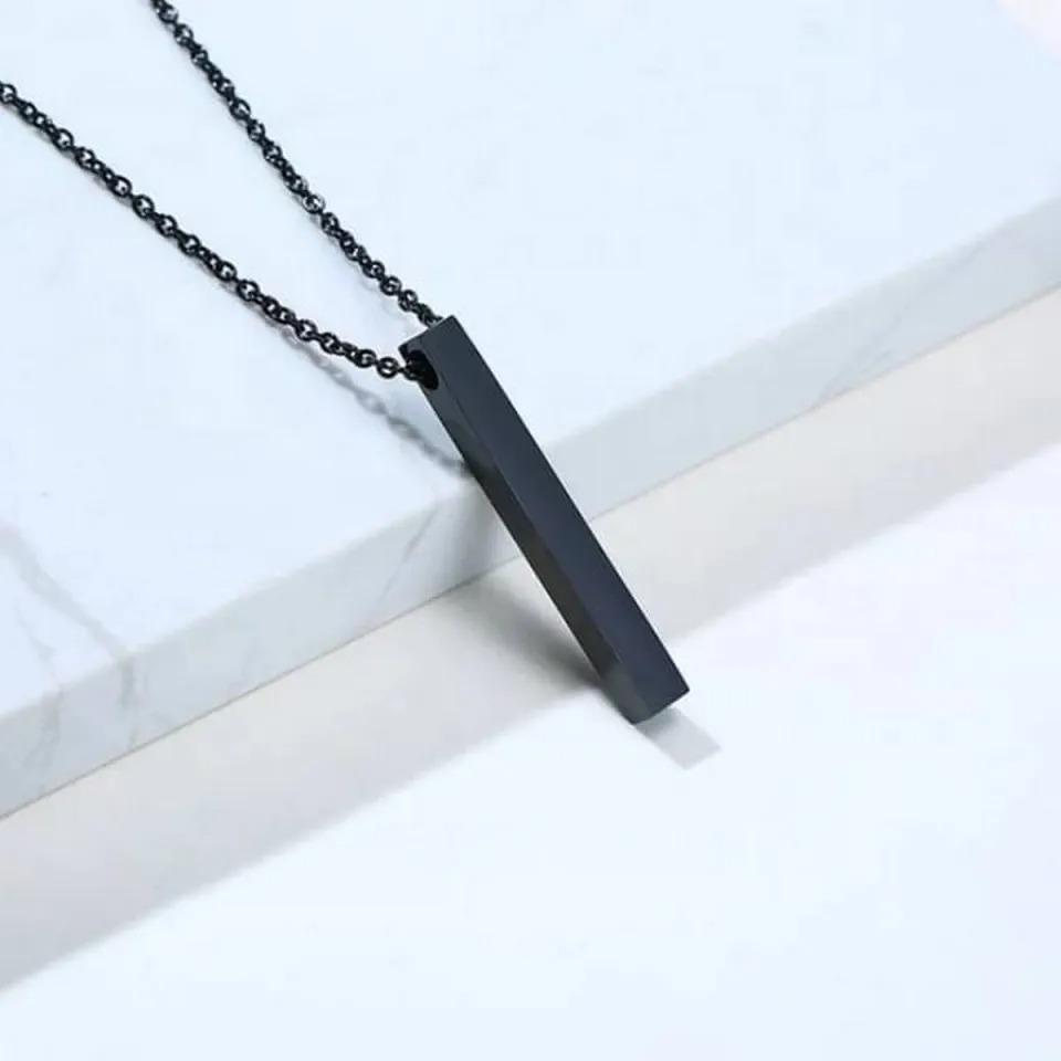 Men’s Vertical Bar Pendant Necklace
