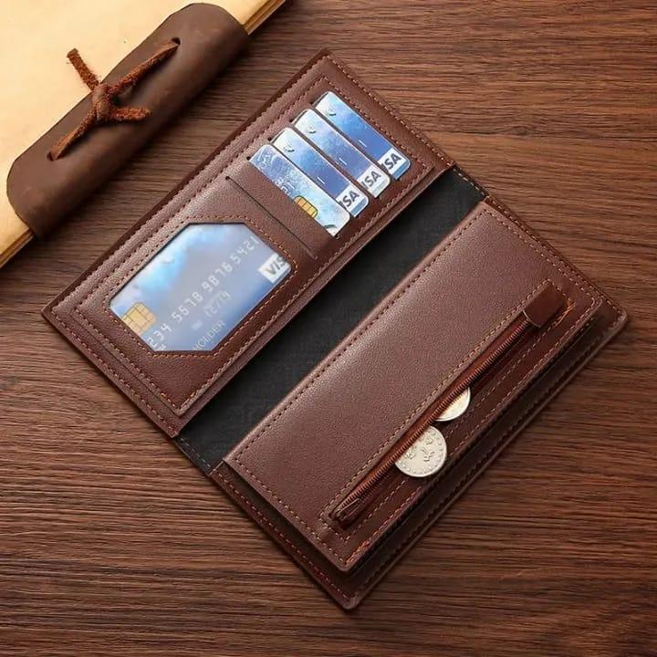Premium Men’s Eagle Embossed Leather Wallet – Stylish Slim Design
