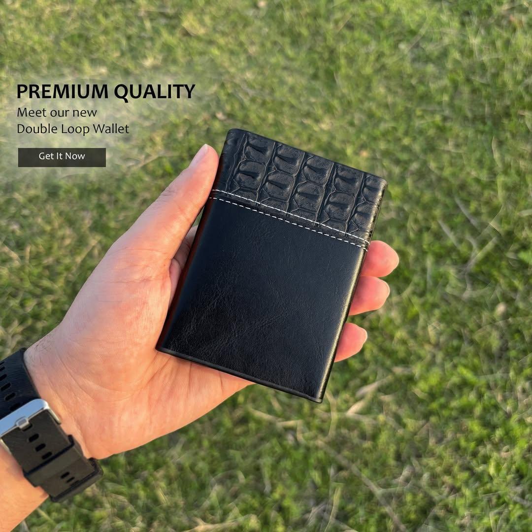 Premium Men’s Leather Wallet – Stylish, Durable & Compact Design