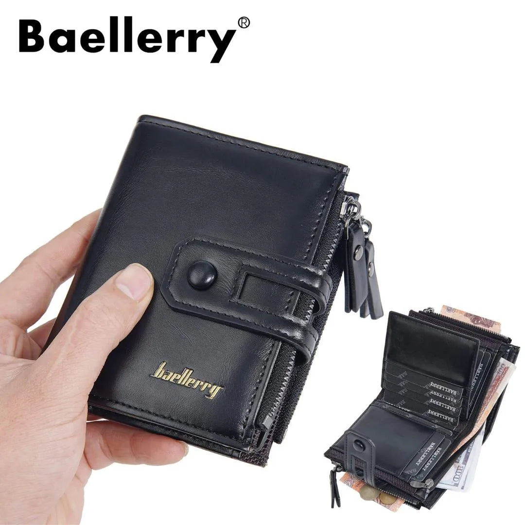 Men’s Premium Multicolor Leather Wallet – Stylish & Functional Design