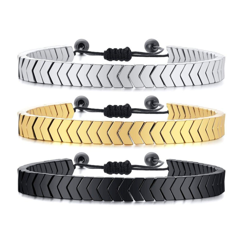 Men’s Premium Braided Crystal Bracelet – Minimal & Elegant Design