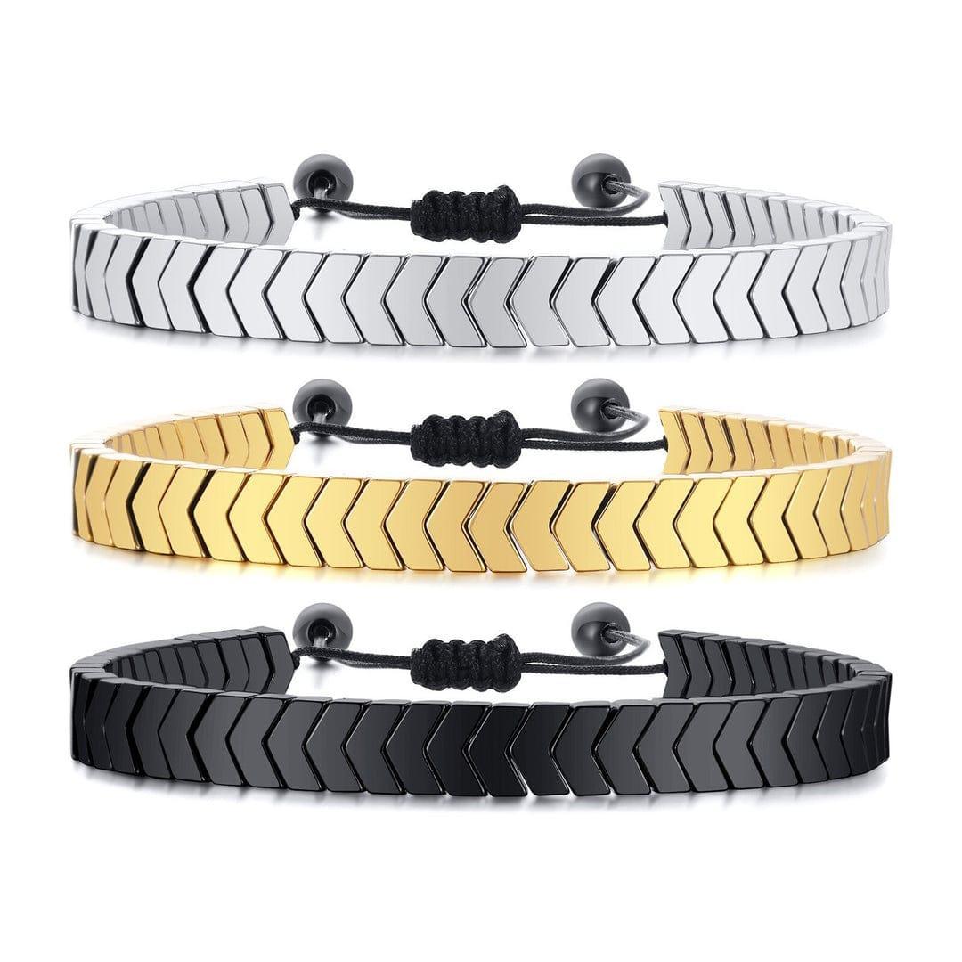 Men’s Premium Braided Crystal Bracelet – Minimal & Elegant Design