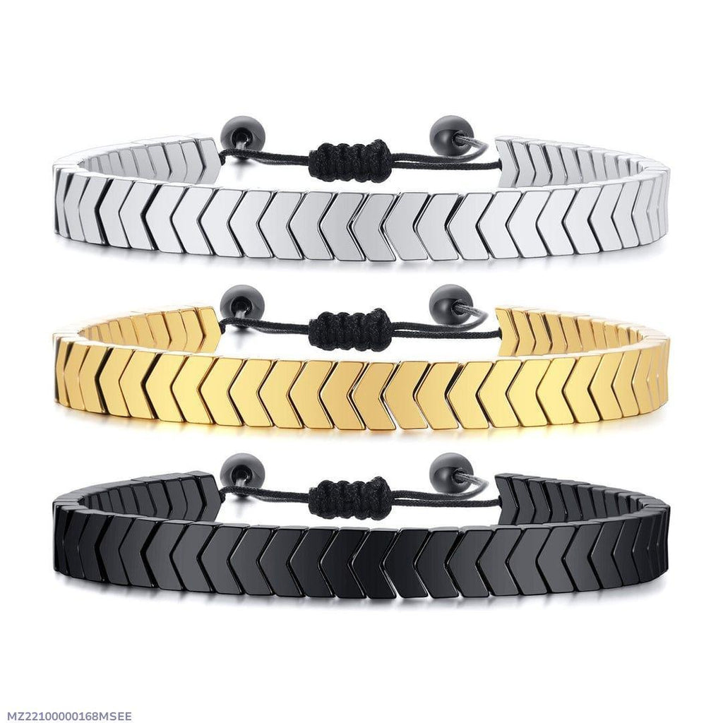 Men’s Premium Braided Crystal Bracelet – Minimal & Elegant Design