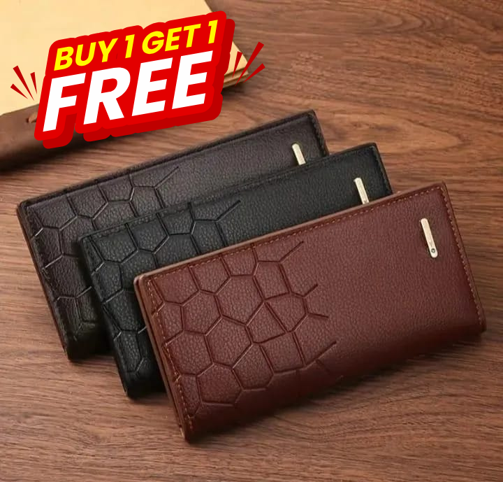 Rovell Classic PU Leather Wallet – Minimal Bi-Fold Design BUY ONE GET ONE FREE