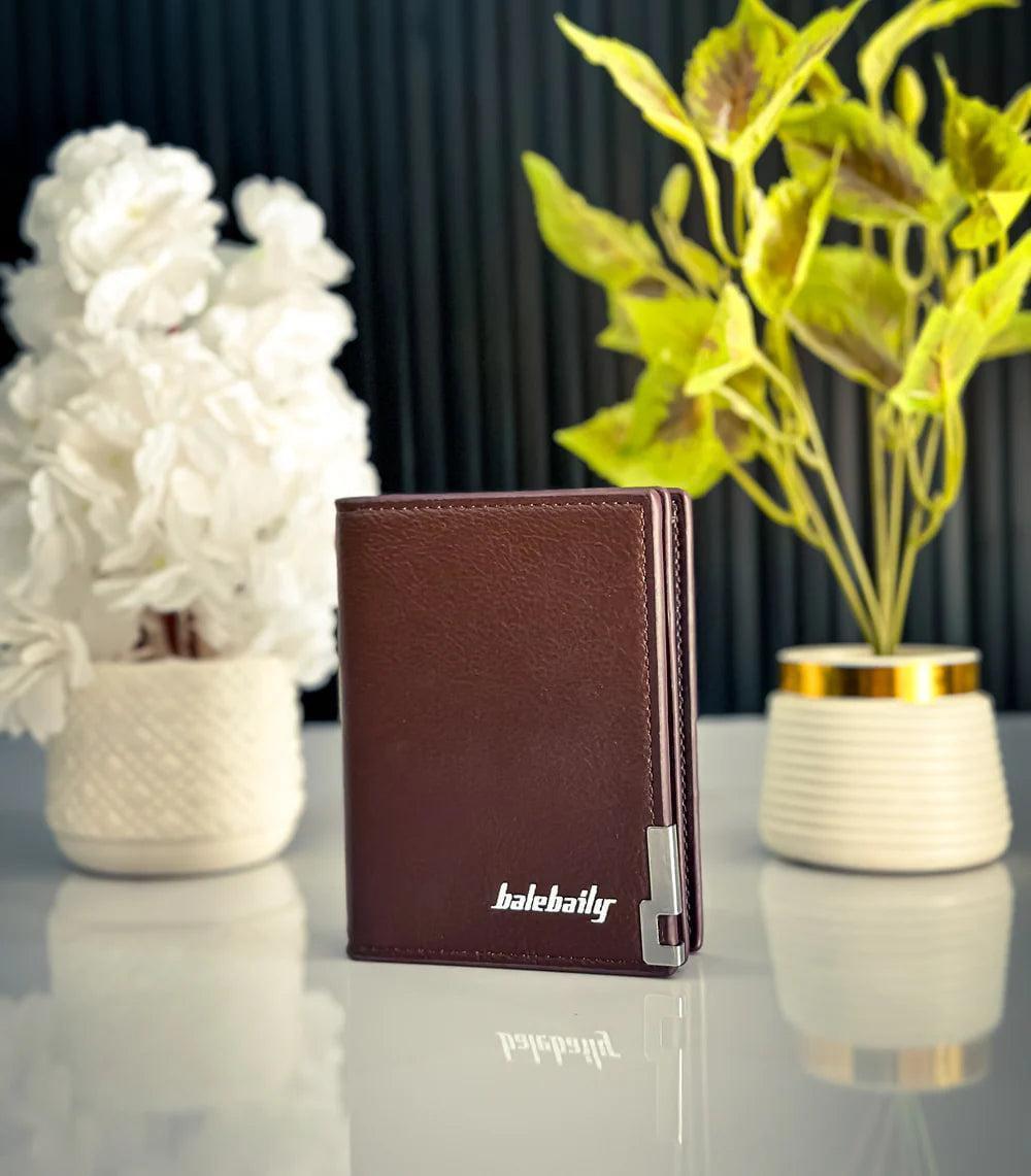 Rovell Classic PU Leather Wallet – Minimal Bi-Fold Design