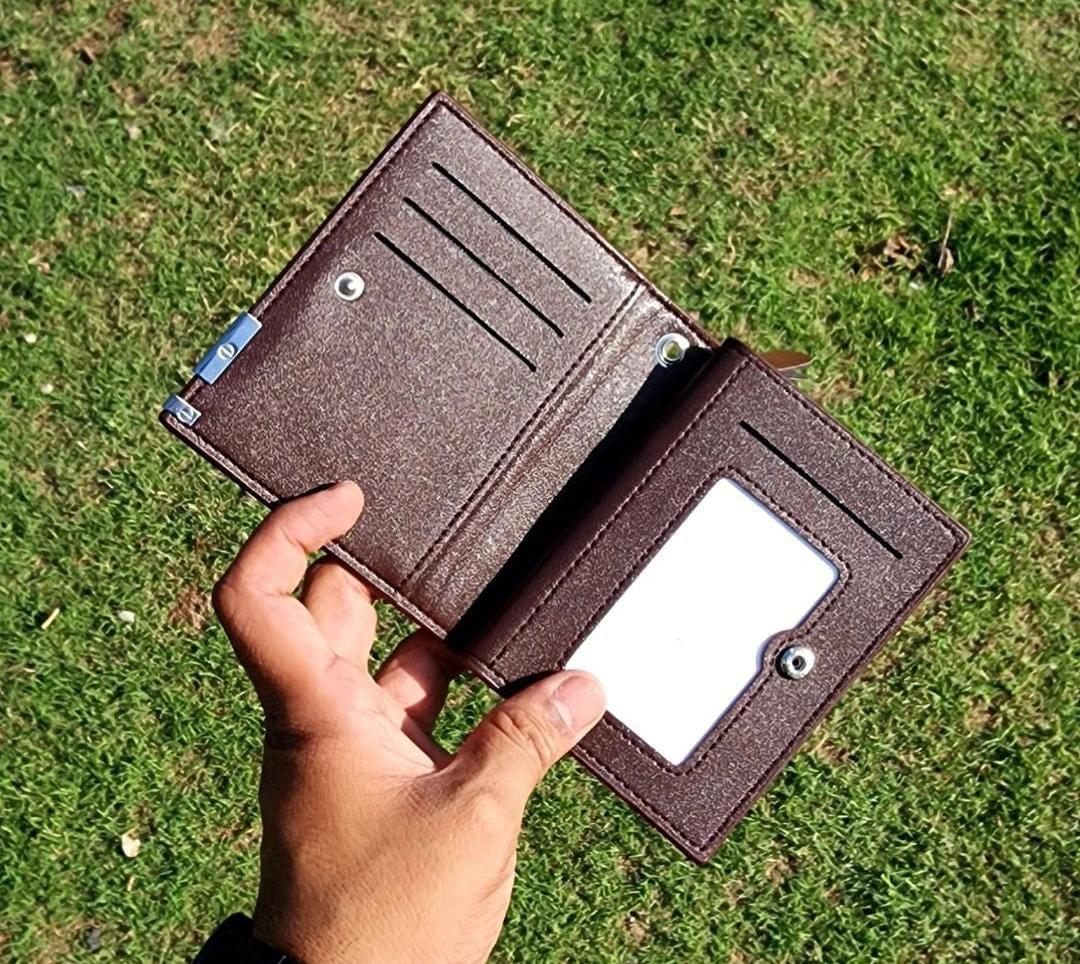 Rovell Classic PU Leather Wallet – Minimal Bi-Fold Design