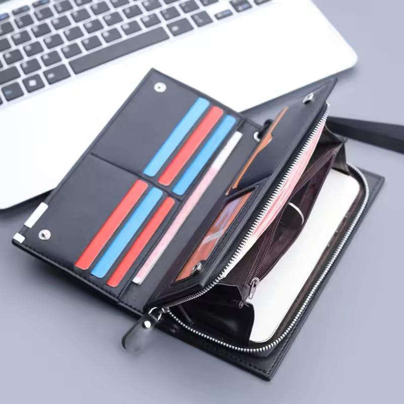 Unisex Premium PU Leather Wallet – Stylish & Functional Long Clutch