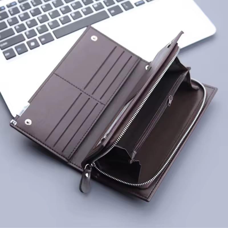 Unisex Premium PU Leather Wallet – Stylish & Functional Long Clutch