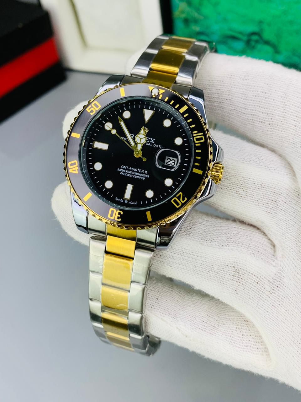 ROVELL RLX GMT SEMI AUTO | ALLOW TO OPEN – CHECK BEFORE PAYMENT!