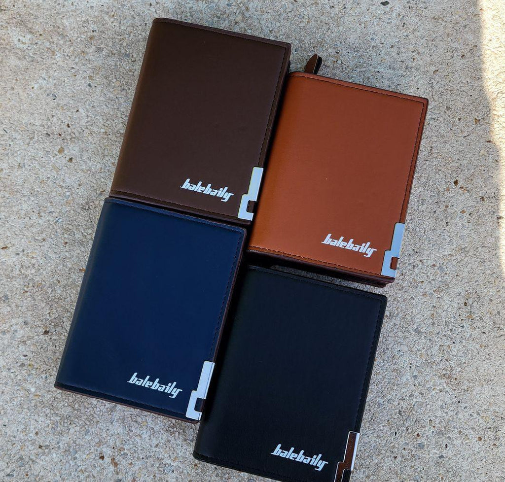 Rovell Classic PU Leather Wallet – Minimal Bi-Fold Design